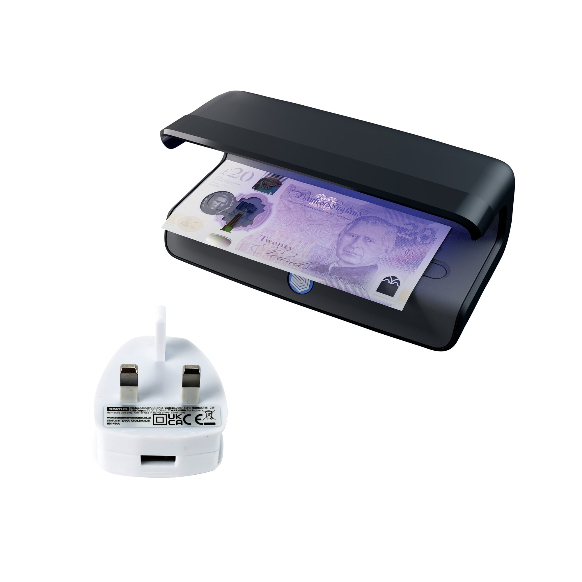 Safescan 55 UV Conterfeit Detector + Adapter Plug SSC800003