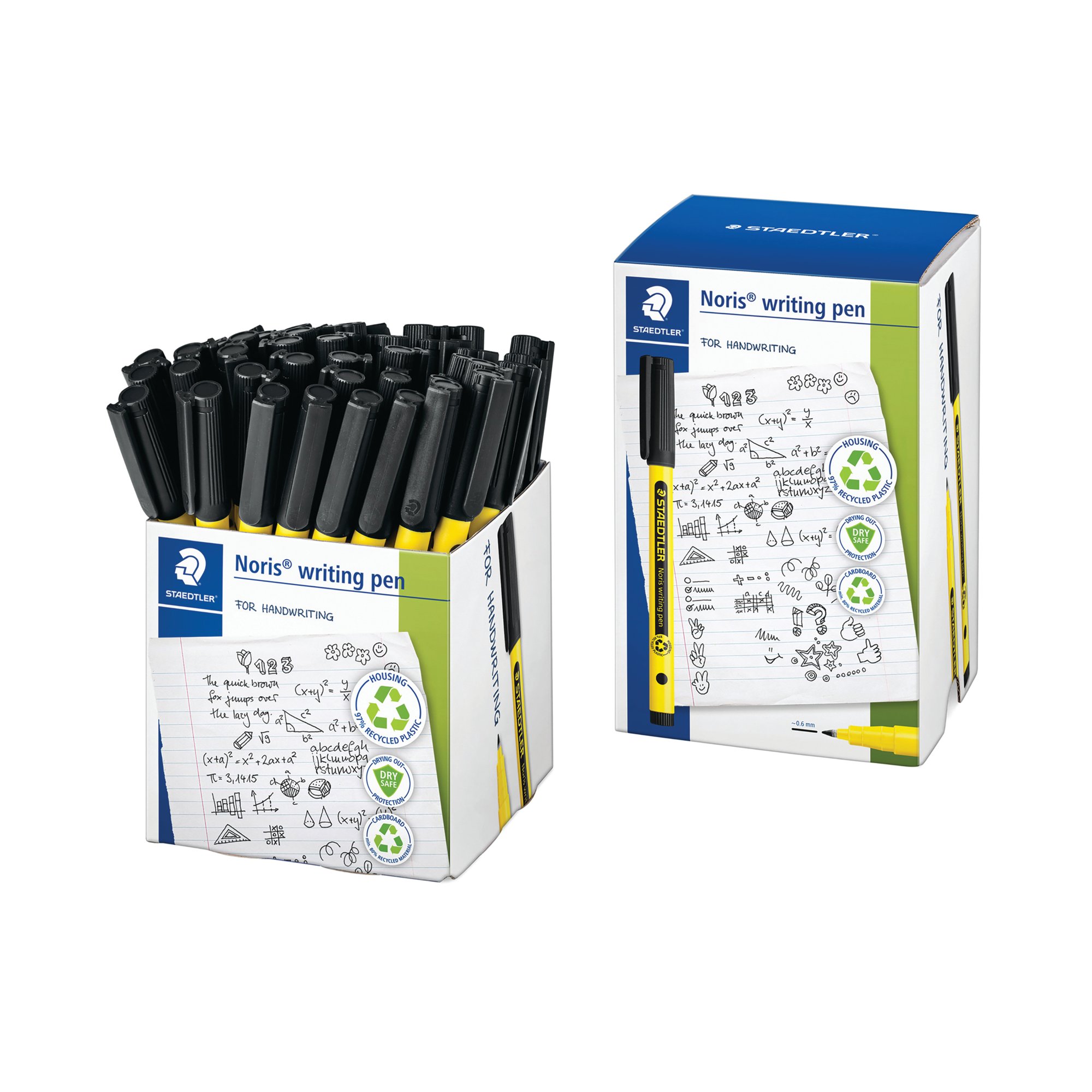 Staedtler Noris 307 Writing Pen Black (Pack of 50) 307-9 CT50