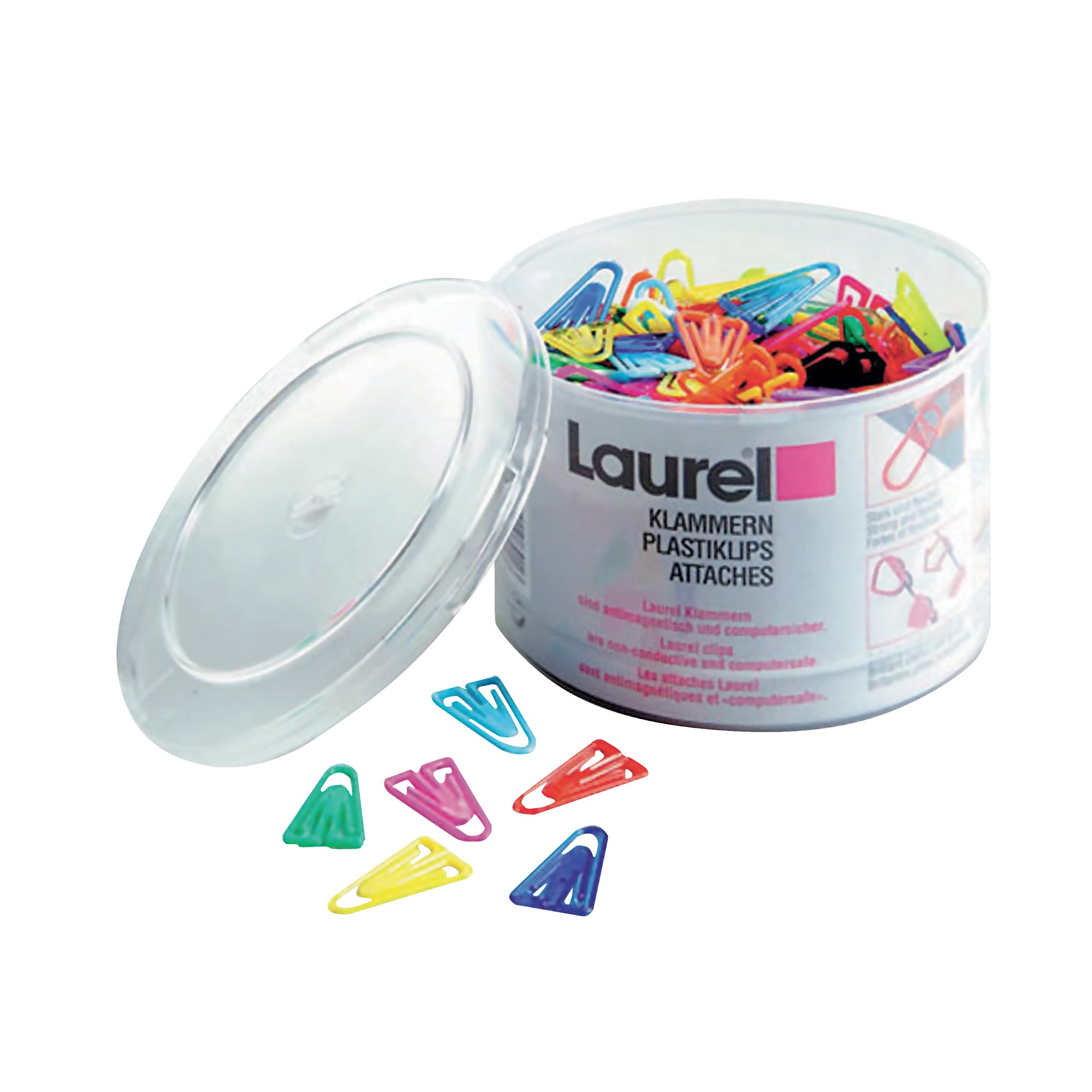 Plastic Paperclips 60mm Assorted Pack of 75 126131399