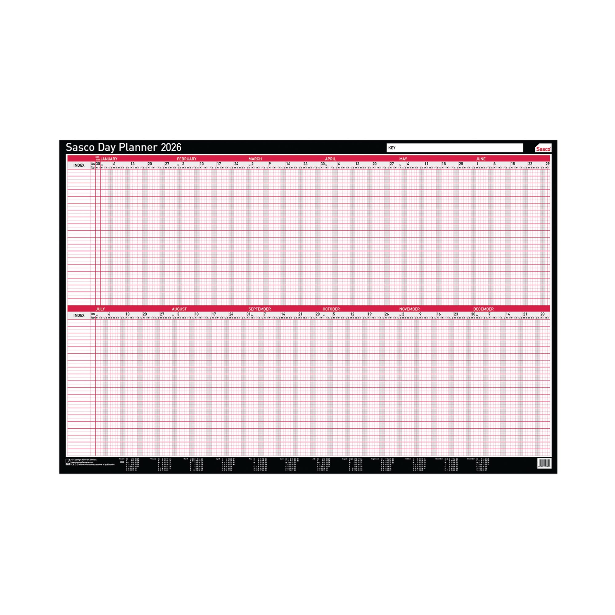 Sasco Day Planner Mounted 2026 2410271