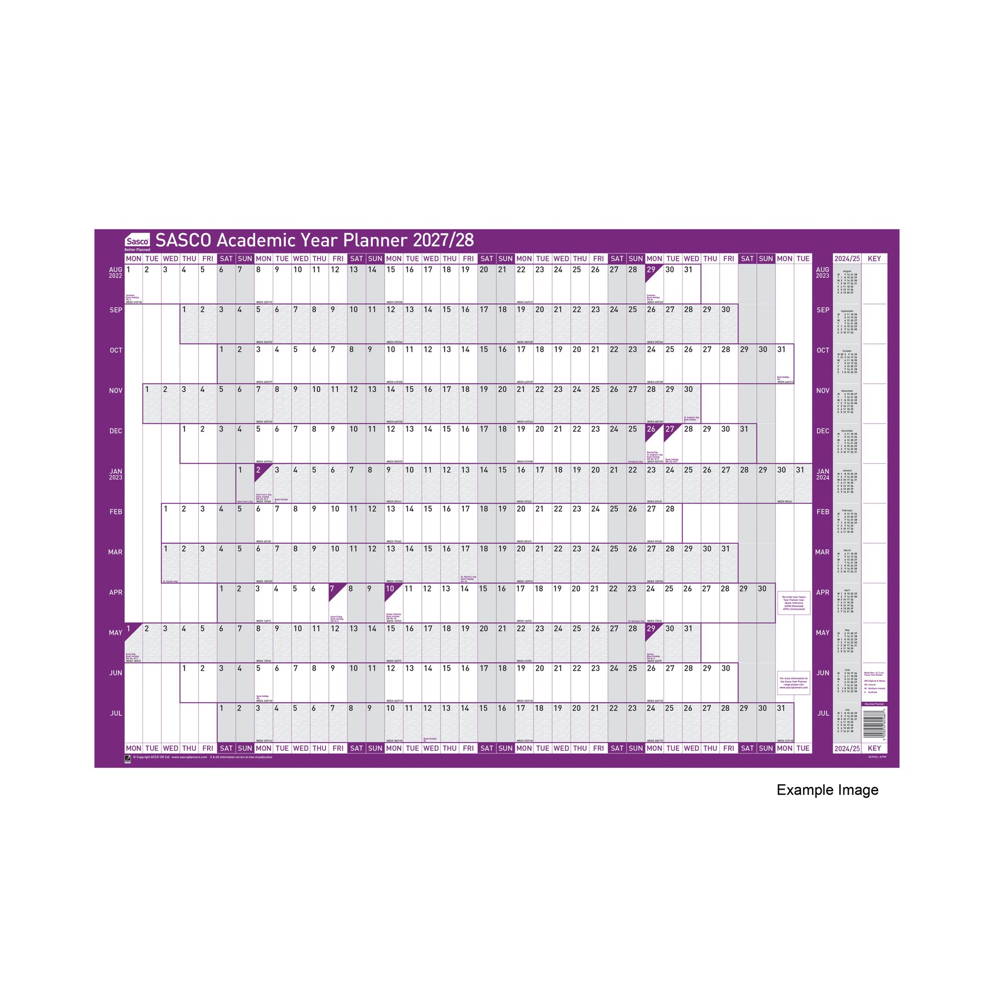 Sasco Academic Year Planner Unmounted 2027/28 2410298