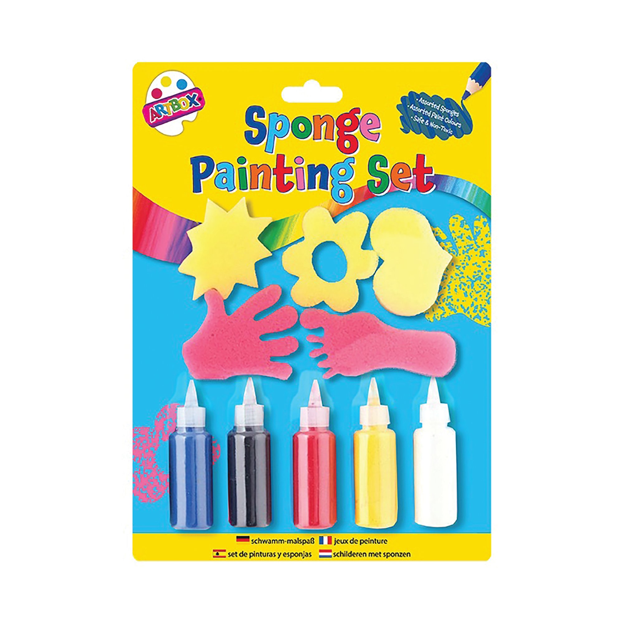 Artbox 10 Piece Sponge Painting Set Assorted Pack of 12 5455