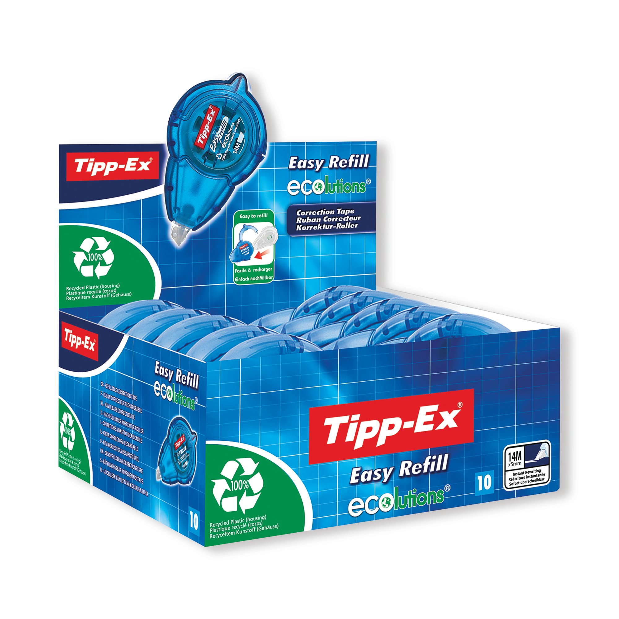 Tipp-Ex Easy Refill Ecolutions Correction Roller (Pack of 10) 8794243
