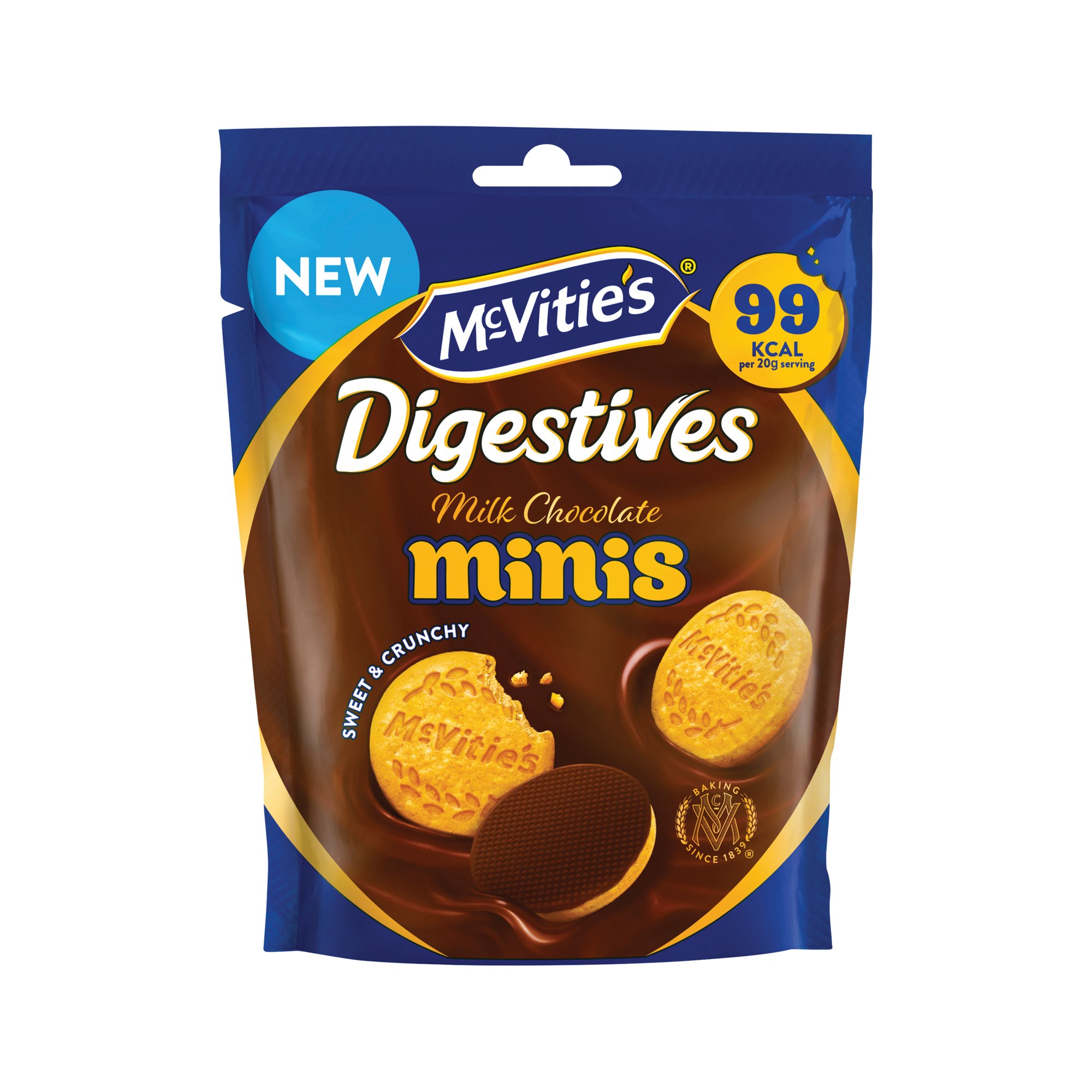 McVities Chocolate Digestive Minis Sharing Pouch Biscuits 80g 44971
