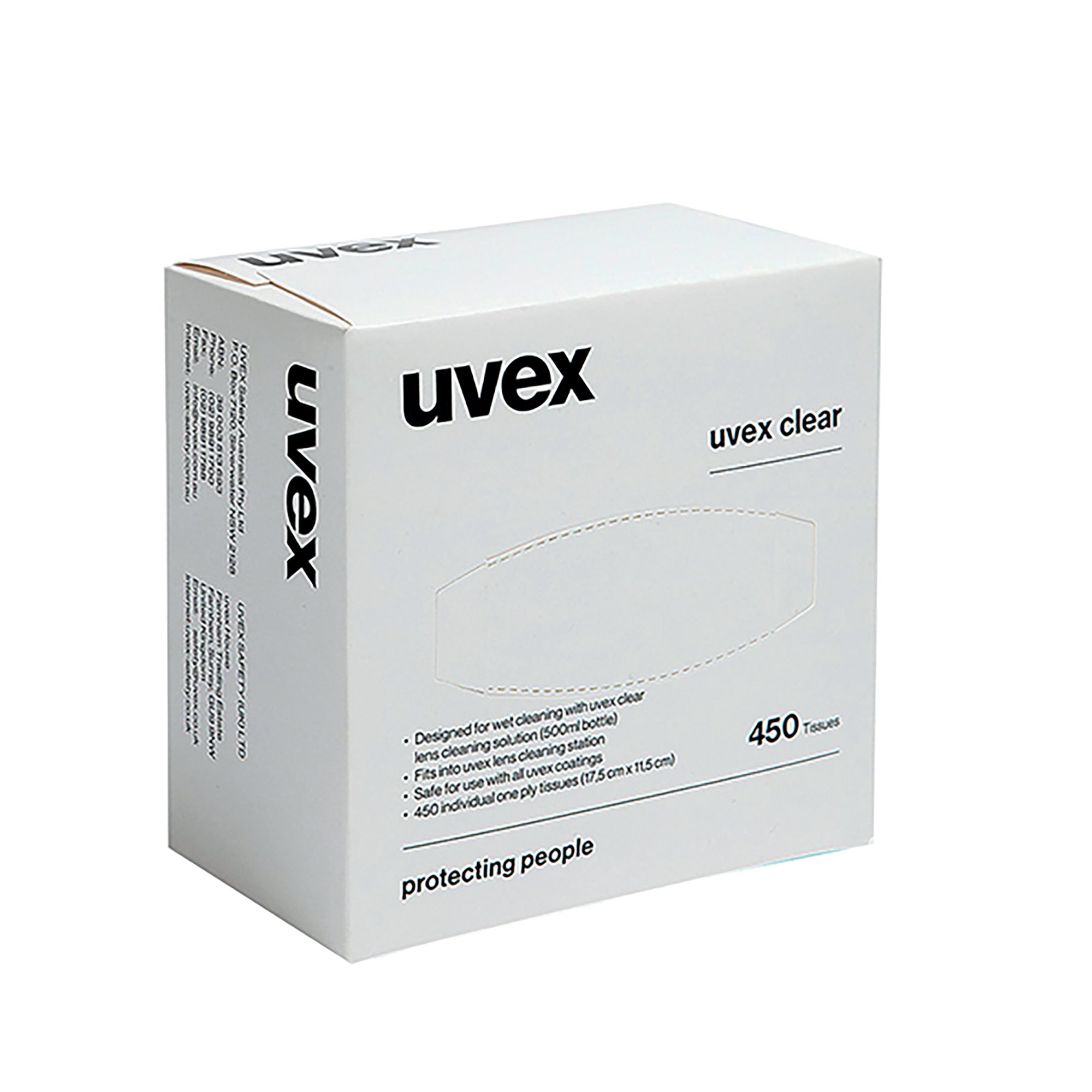 Uvex Cleaning Tissues 450 Sheets Box White UV9971002