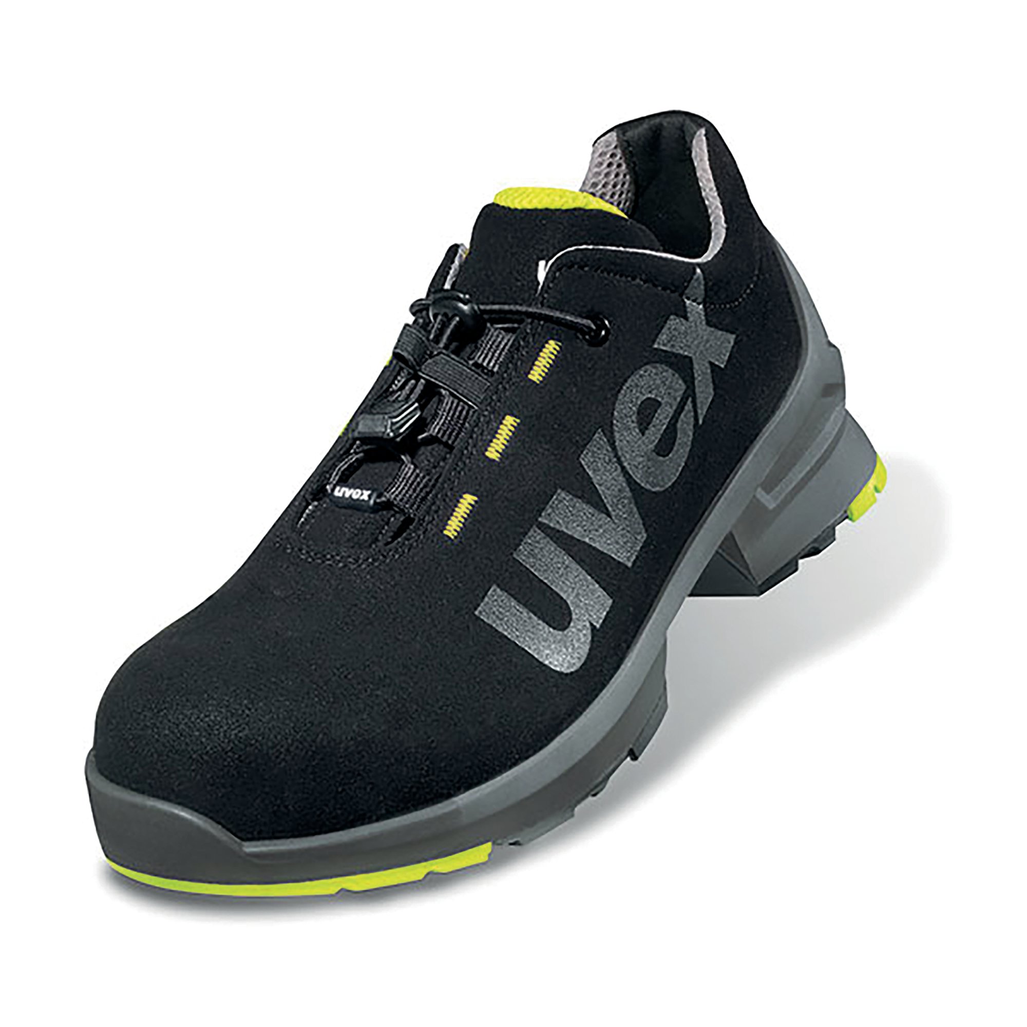 Uvex 1 Safety S2 Non Metallic Trainers 1Pr Black/Yellow 12 UV8544812