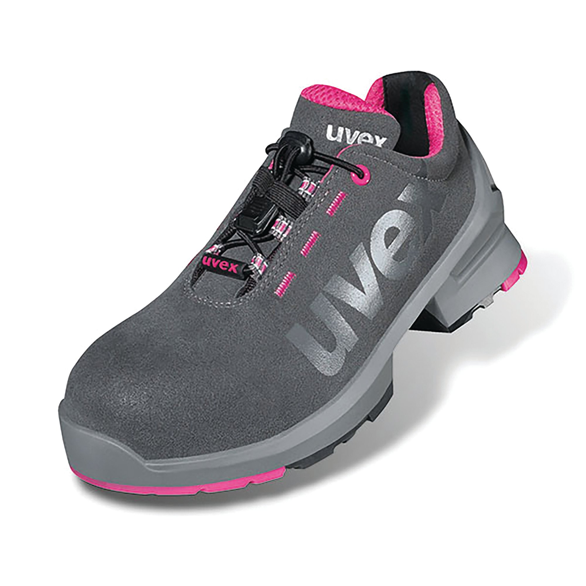 Uvex 1 Ladies Safety S2 Non Metallic Trainers 1Pr Grey/Pink 3 UV8562803
