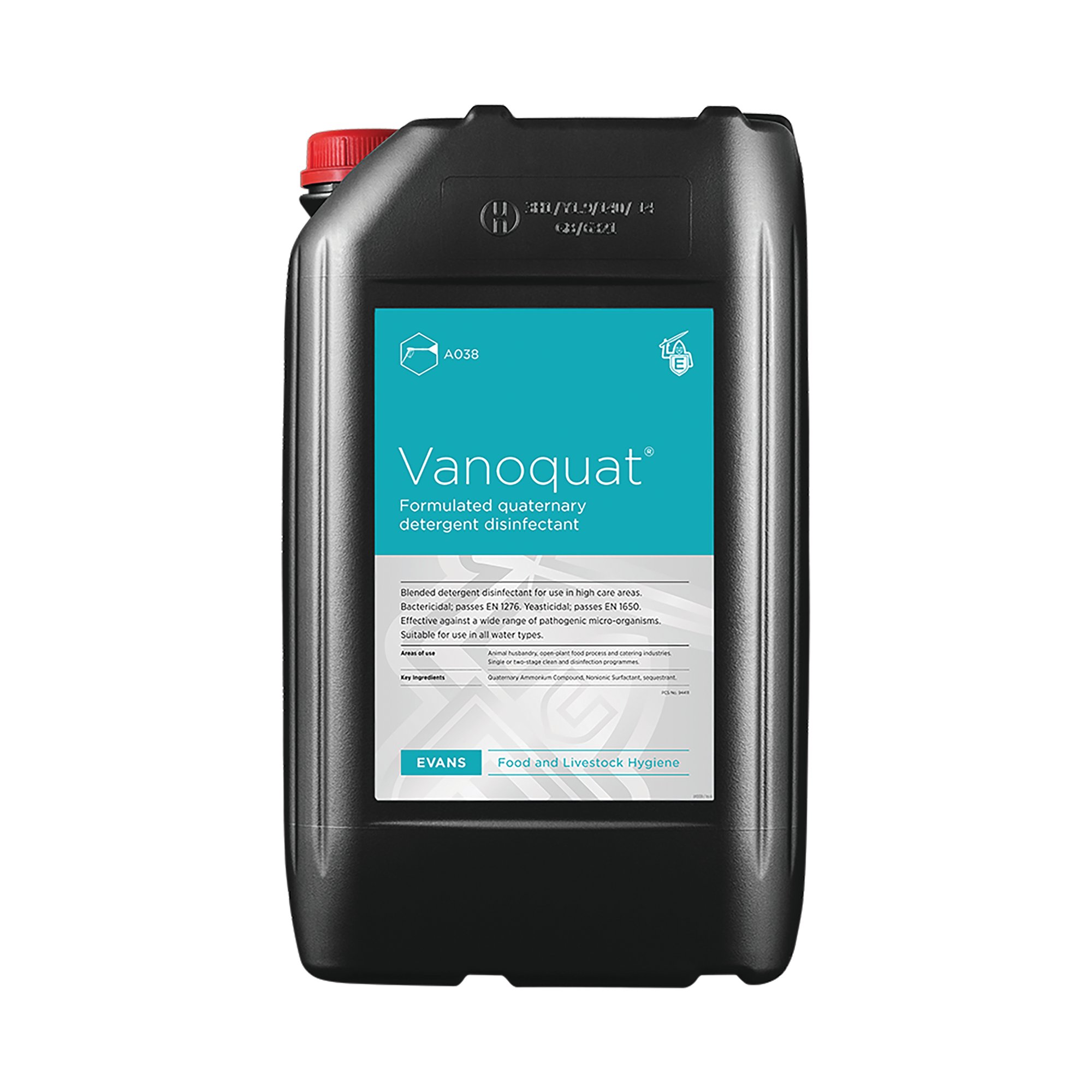 Evans Vanoquat Concentrated Quaternary Disinfect 5L Pack of 2 A038EEV2