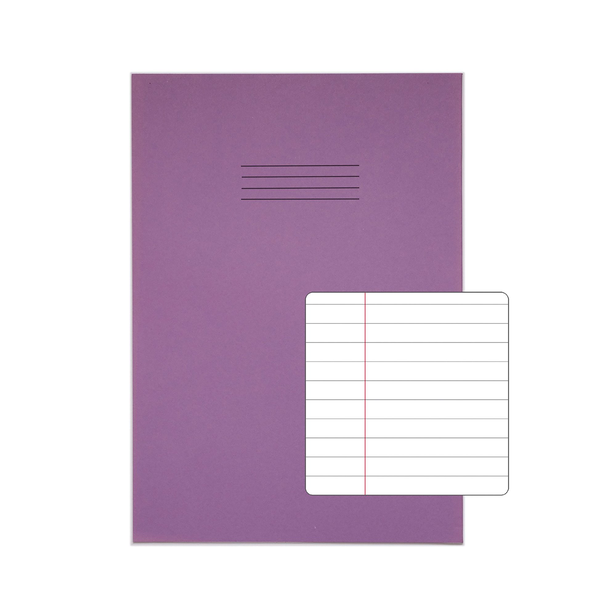 Rhino Exercise Book 80 Page F8M A4+ Purple (Pack of 50) VDU080-214-4