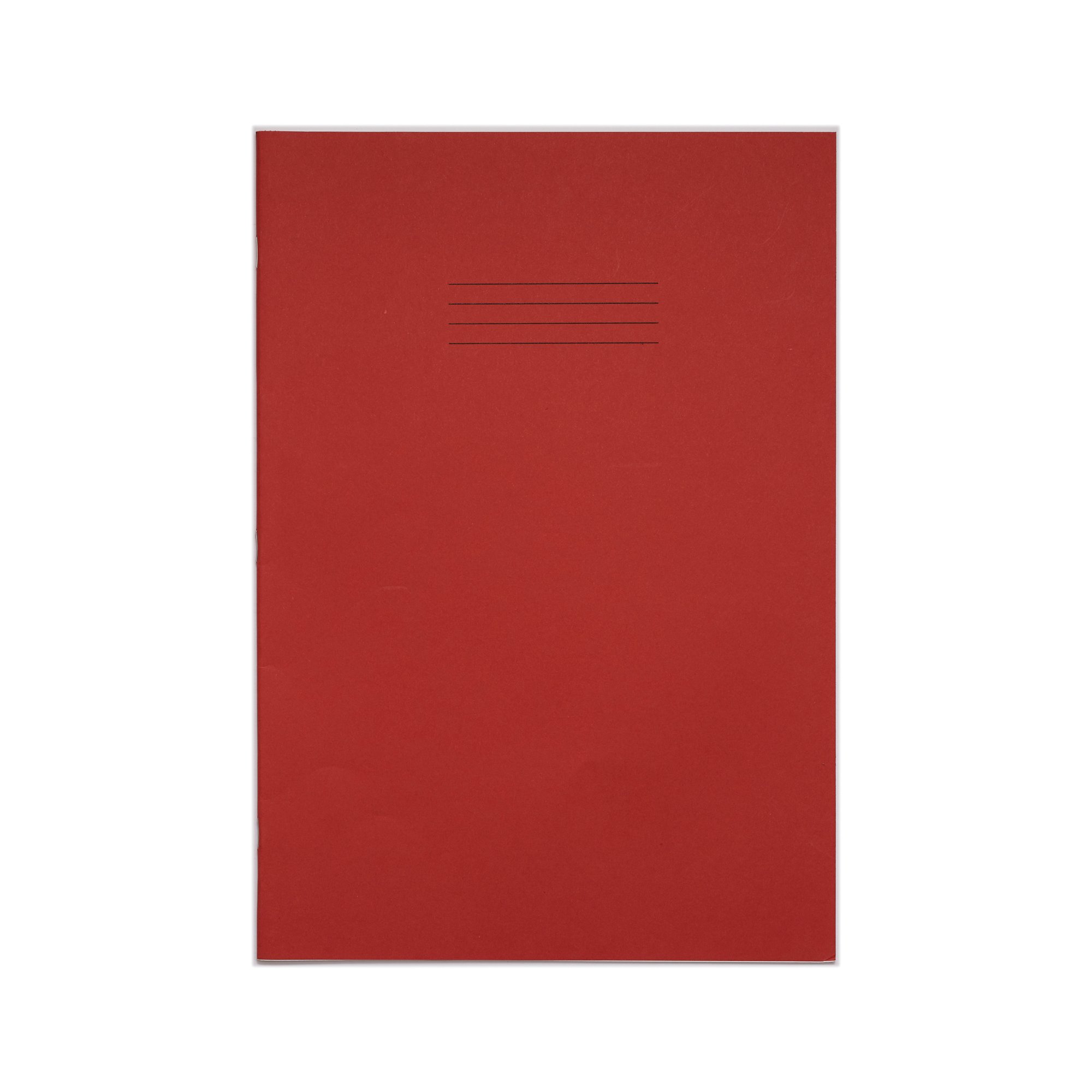 Rhino Exercise Book 8mm Ruled with Margin 80 Pages A4+ Red (Pack of 50) VDU080-200-4