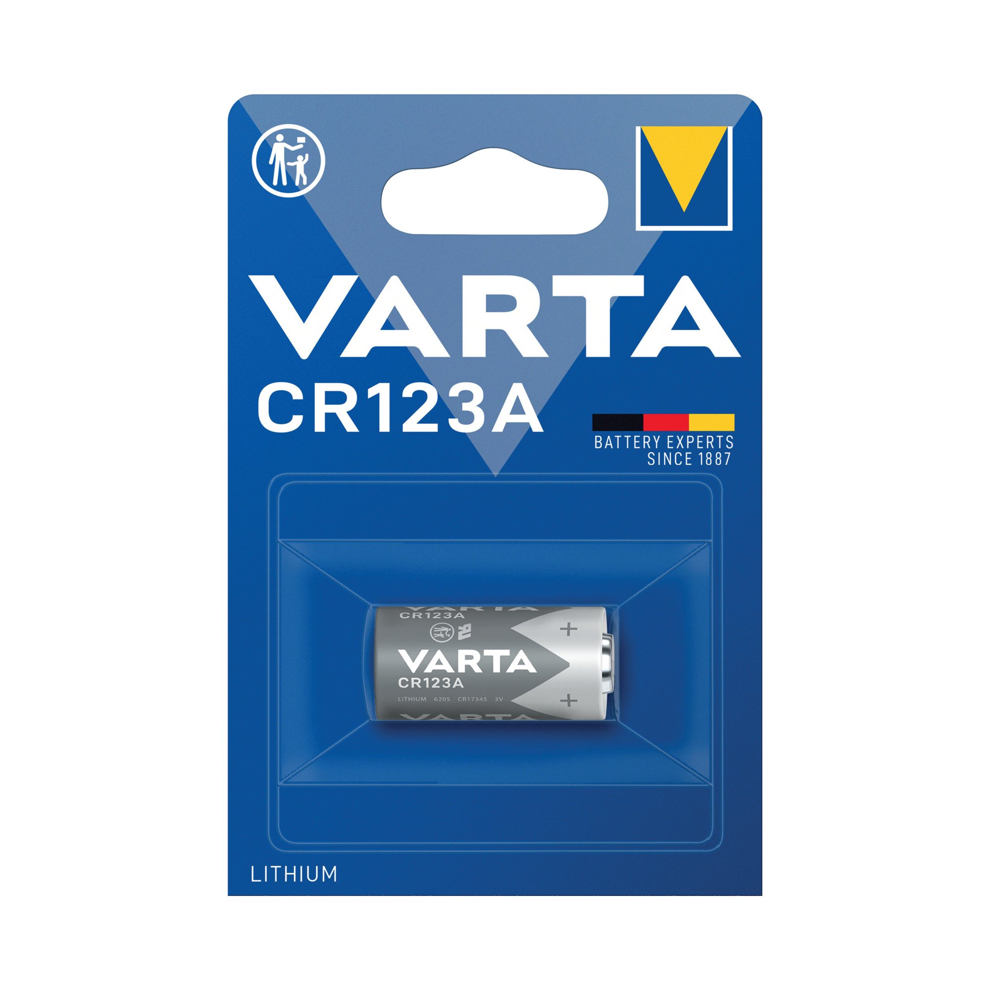 Varta CR123A Professional Lithium Primary Battery 6205301401