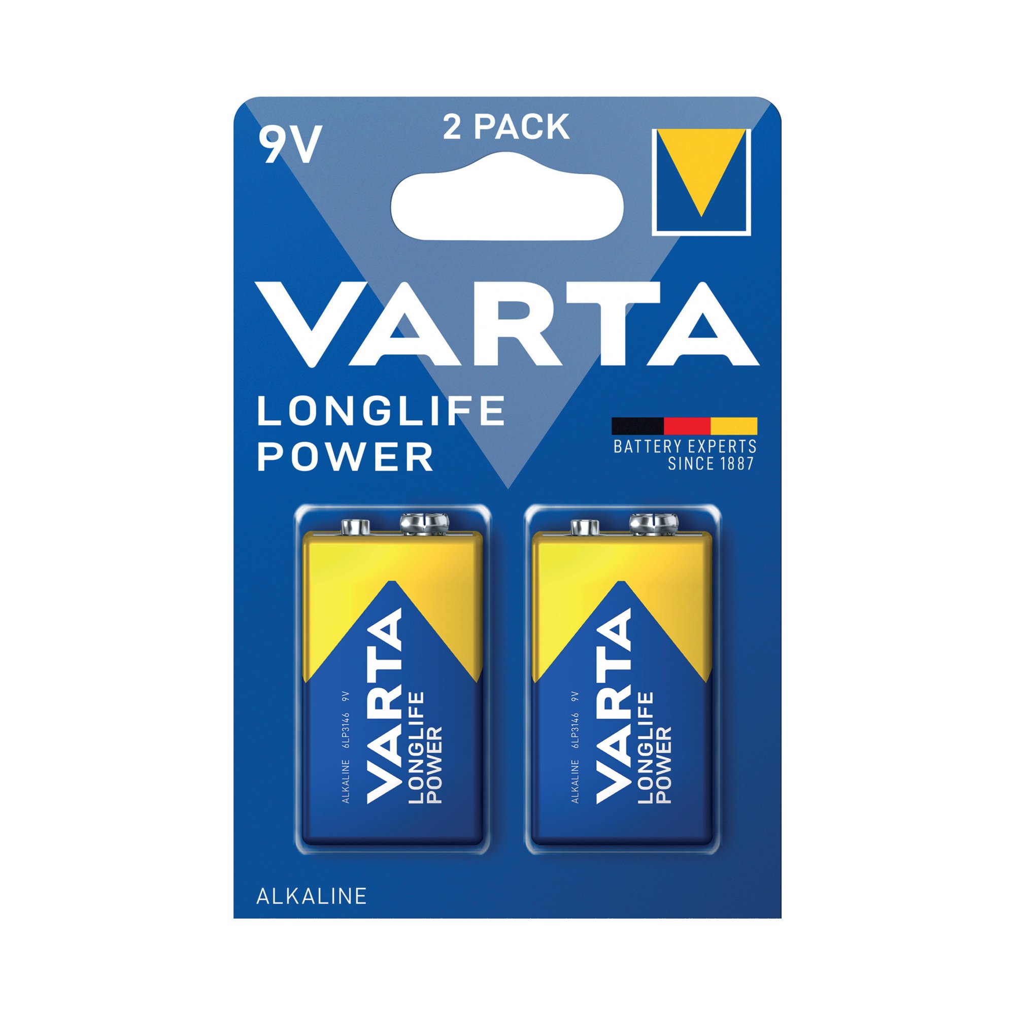 Varta Longlife Power 9V Battery (Pack of 2) 04922121412