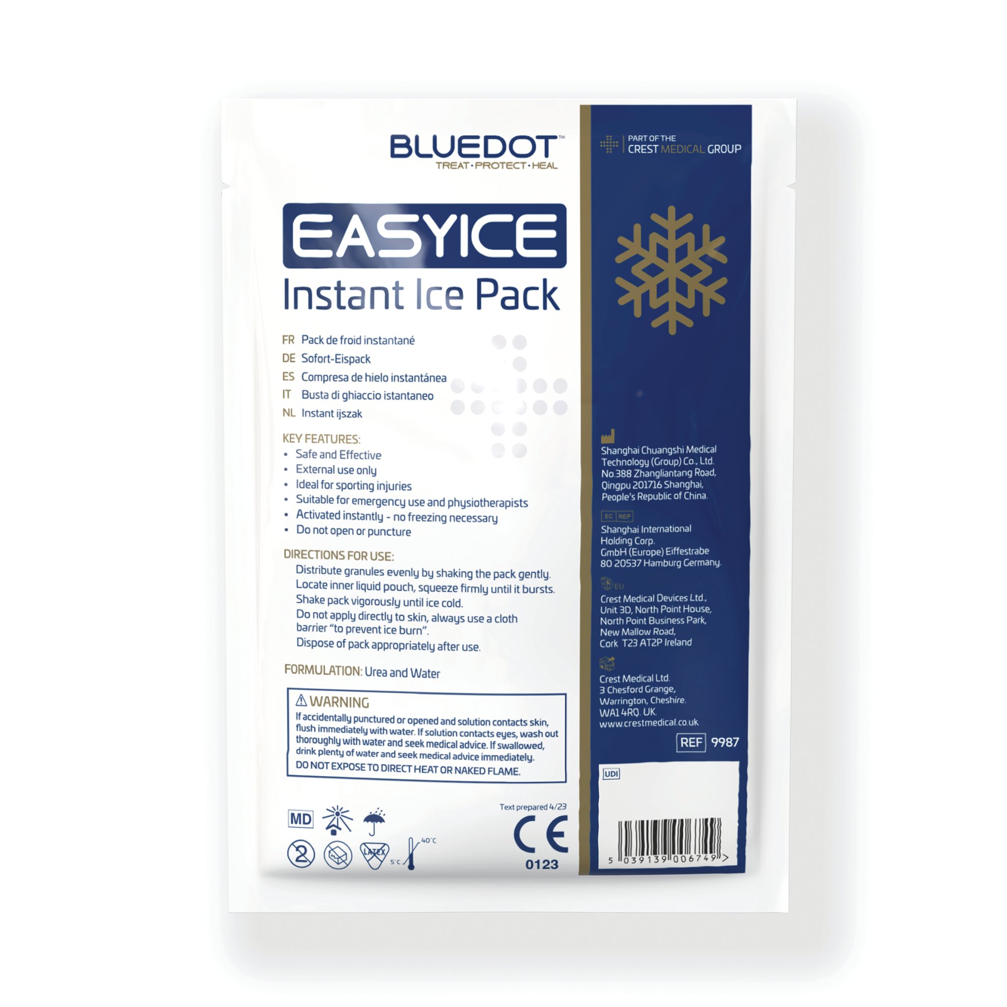 Wallace Cameron Blue Dot Easy Ice Instant Ice Pack of 25 1001010
