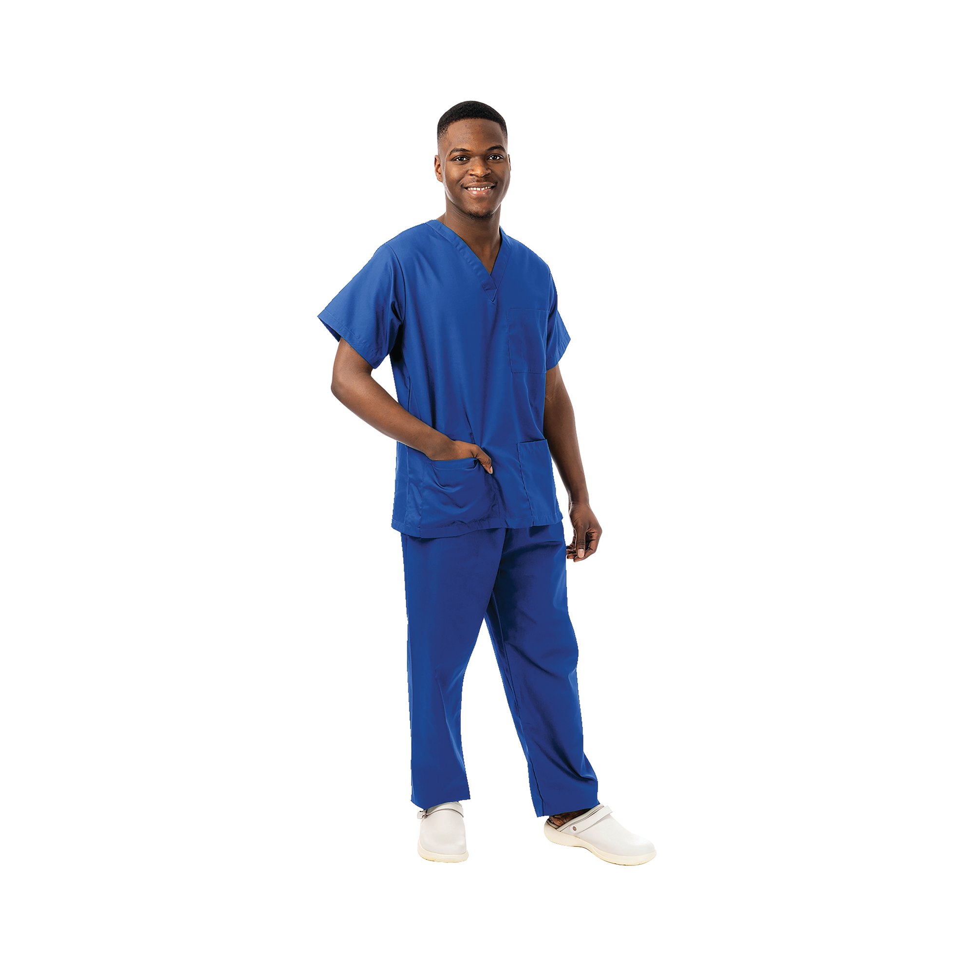 Unisex Smart Scrub V-Neck Top Royal Blue L 434NPH/ROYA/L