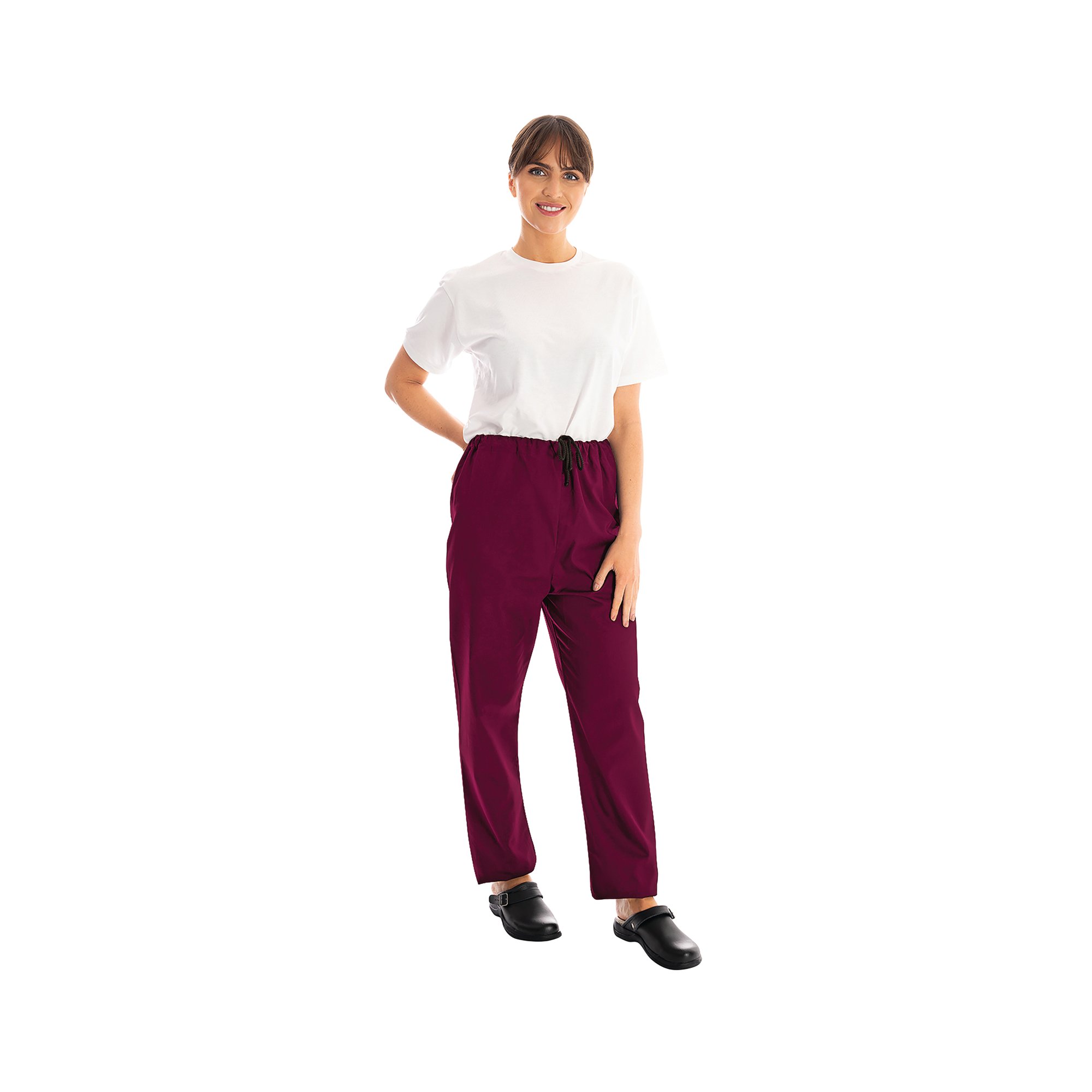Unisex Smart Scrub Trouser Maroon L 434TR/MARO/L