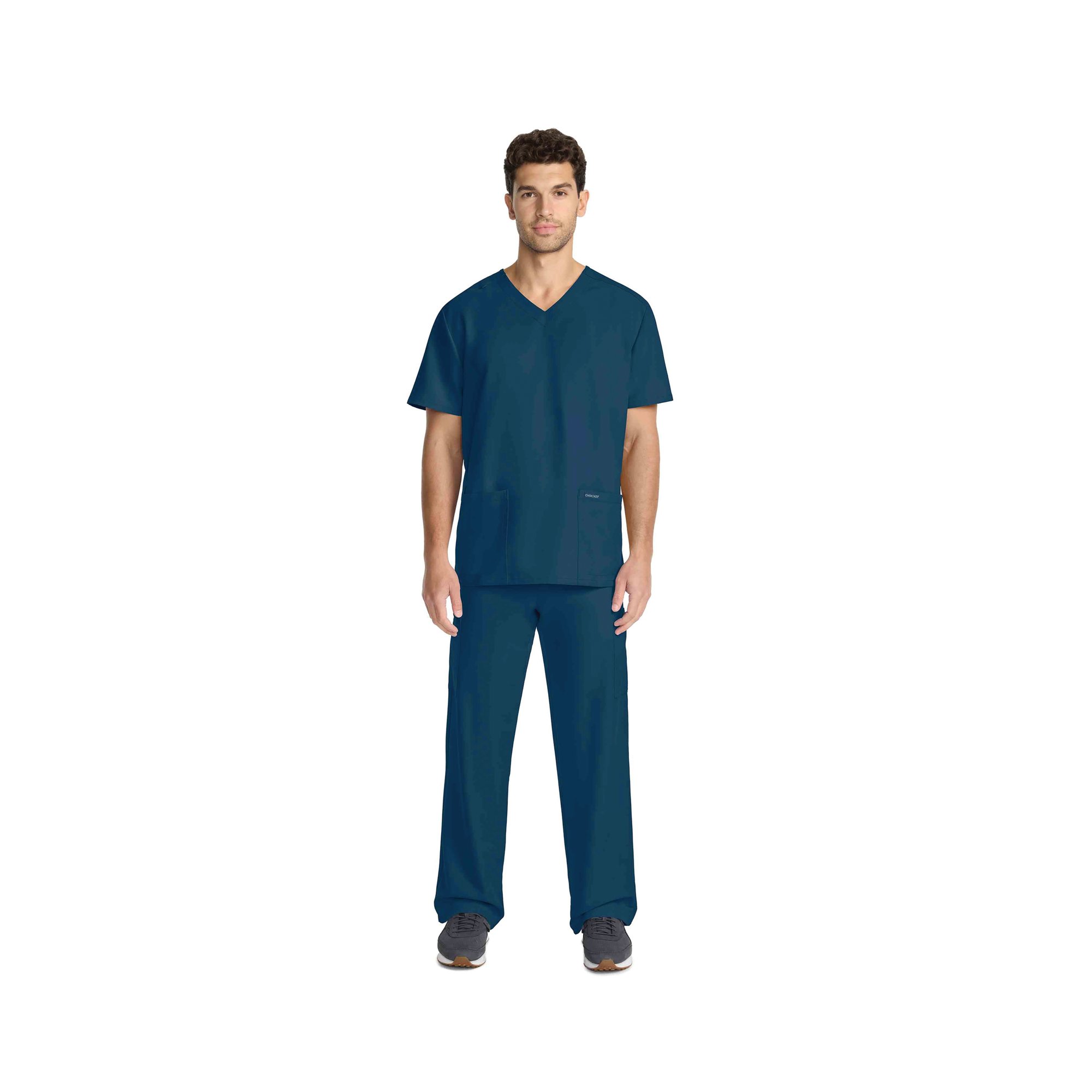 Cherokee Originals V-Neck Scrub Top Carib Blue 3XL CKE00014ACARI3XL