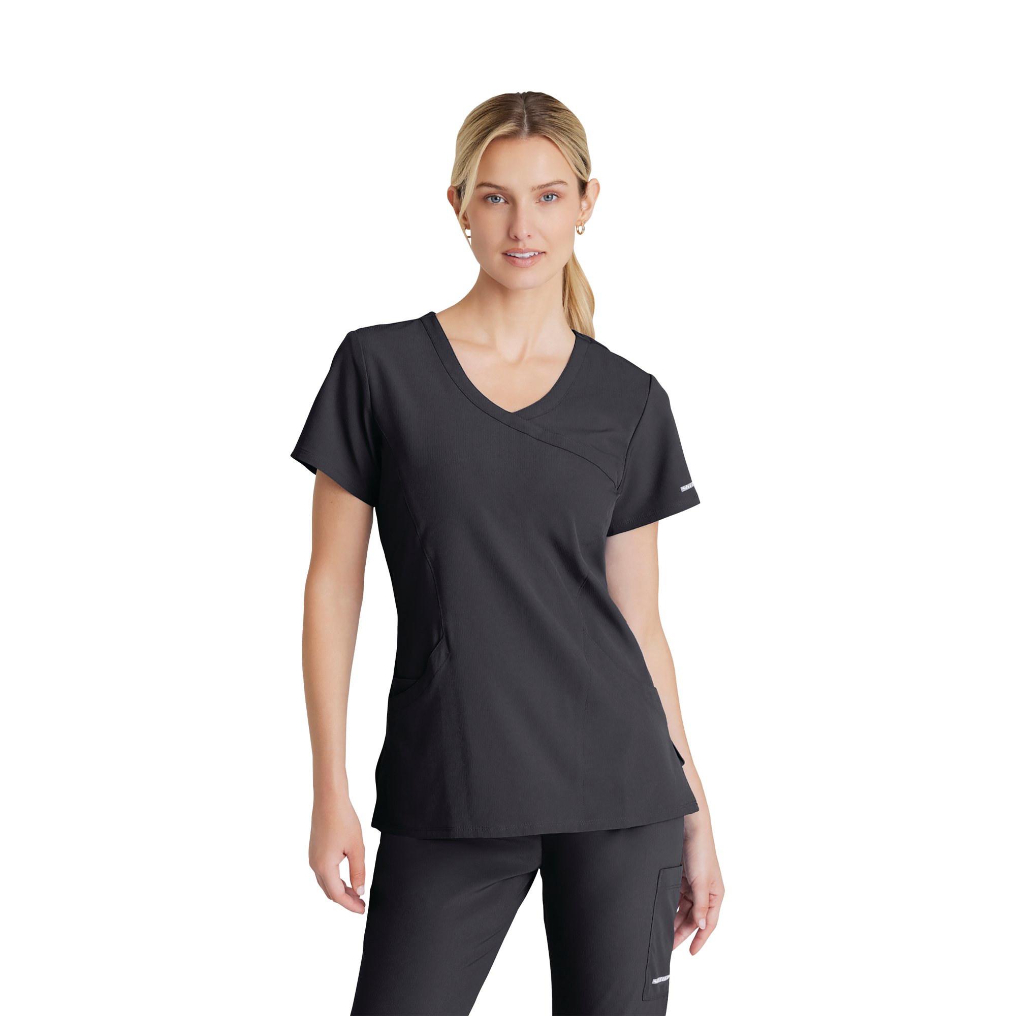 Skechers Womens V-Neck Scrub Top Pewter 3XL SK102/PEWT/3XL