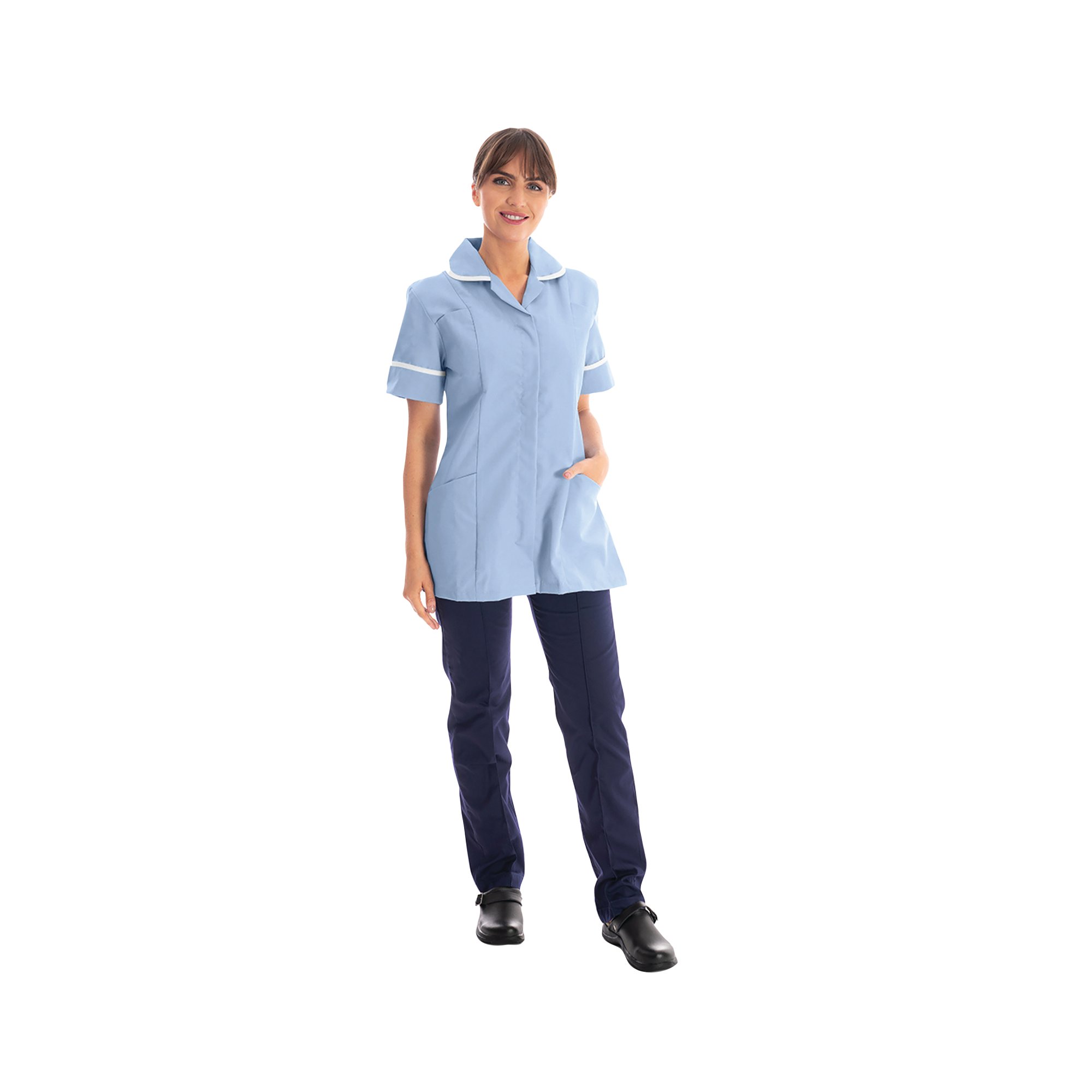Work Style Female Nursing Tunic Sky Blue 48 DVDTR/SKY/WHT/48