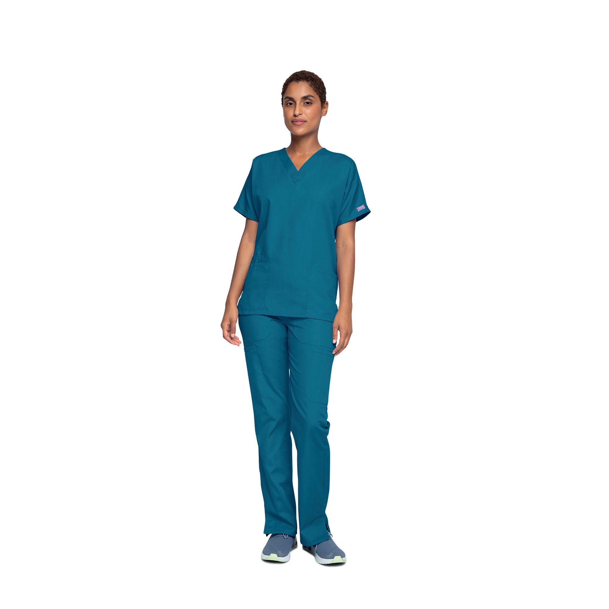 Cherokee Unisex Scrub Top Caribbean Blue XL CH4700/CARI/XL