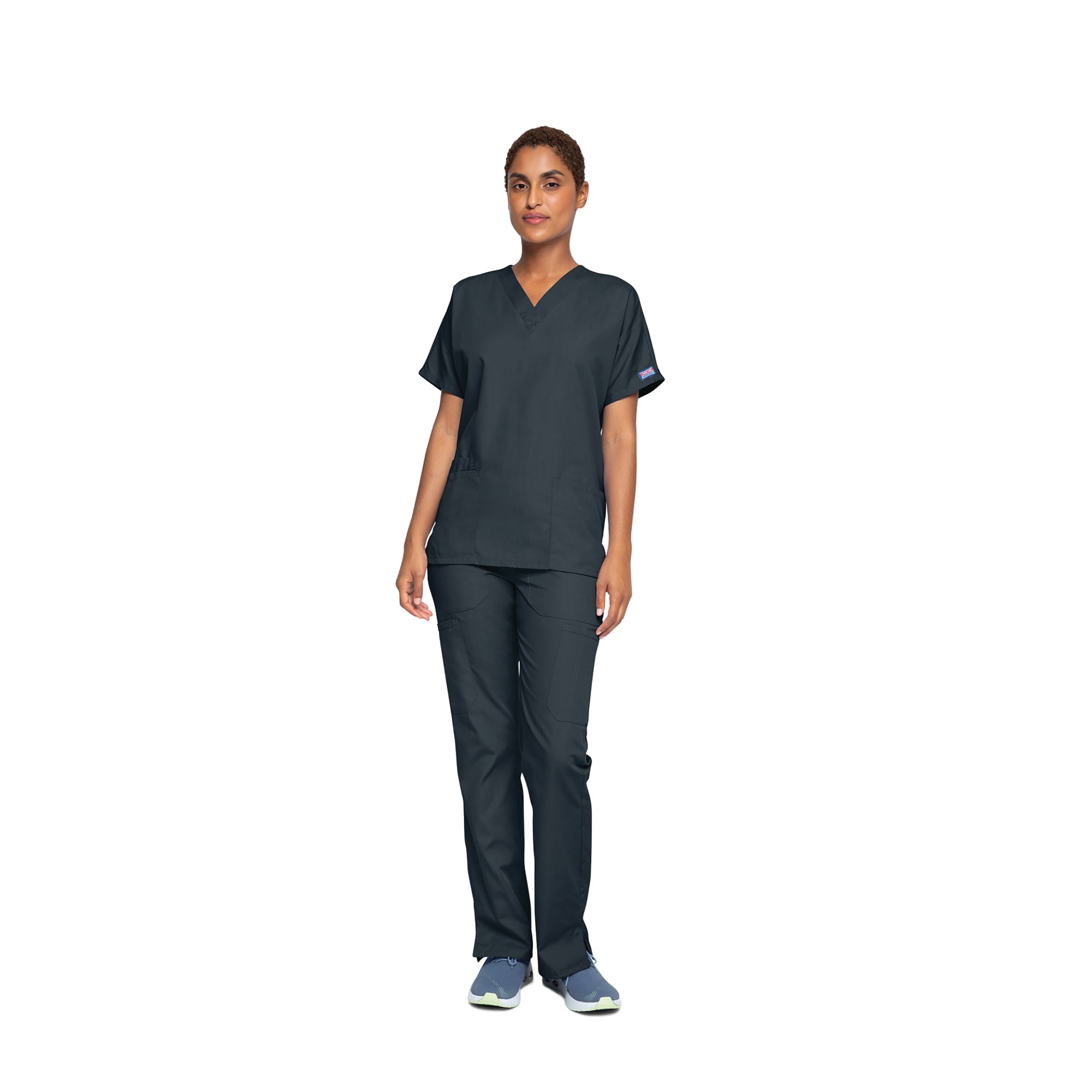 Cherokee Unisex Scrub Top Pewter 2XL CH4700/PEWT/2XL