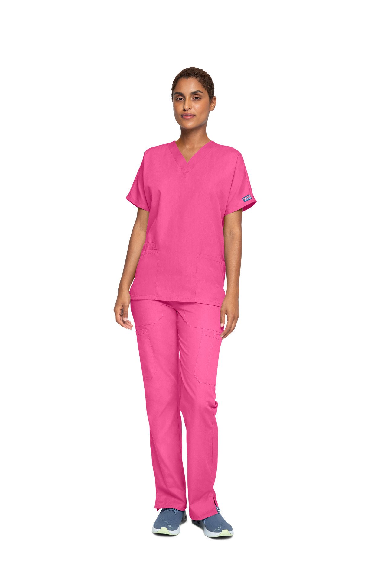 Cherokee Unisex Scrub Top Shocking Pink XL CH4700/SHPK/XL