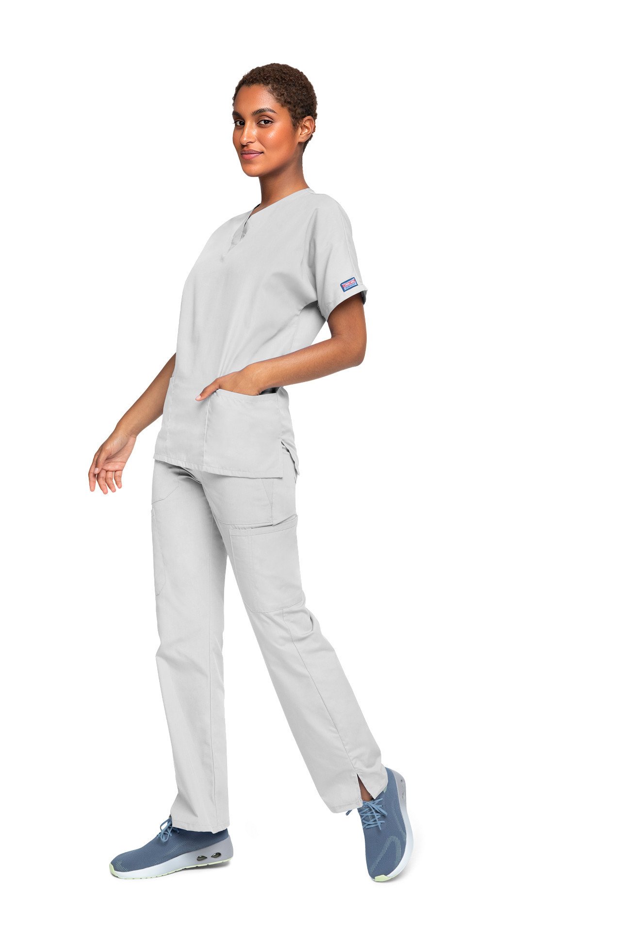 Cherokee Unisex Scrub Top White 2XL CH4700/WHIT/2XL
