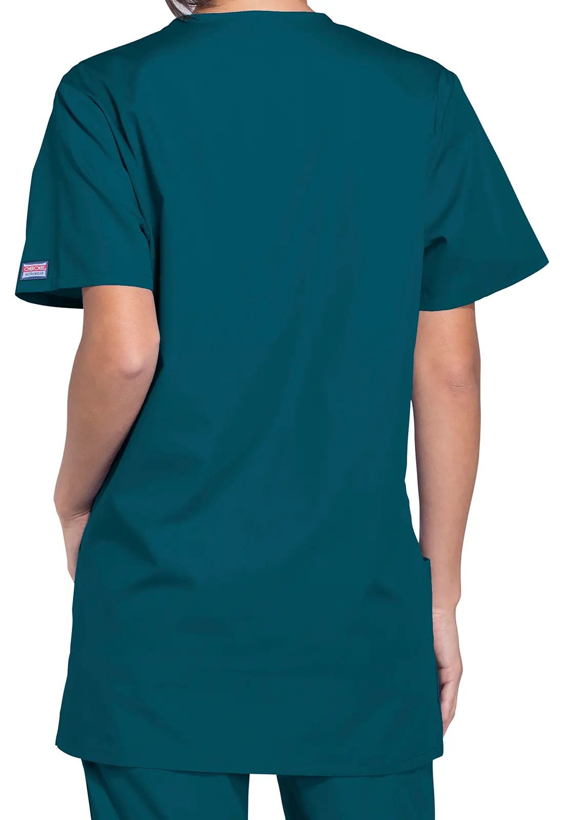 Cherokee Professional V-Neck Scrub Top: Comfortable Medical Workwear for Healthcare Professionals Ca