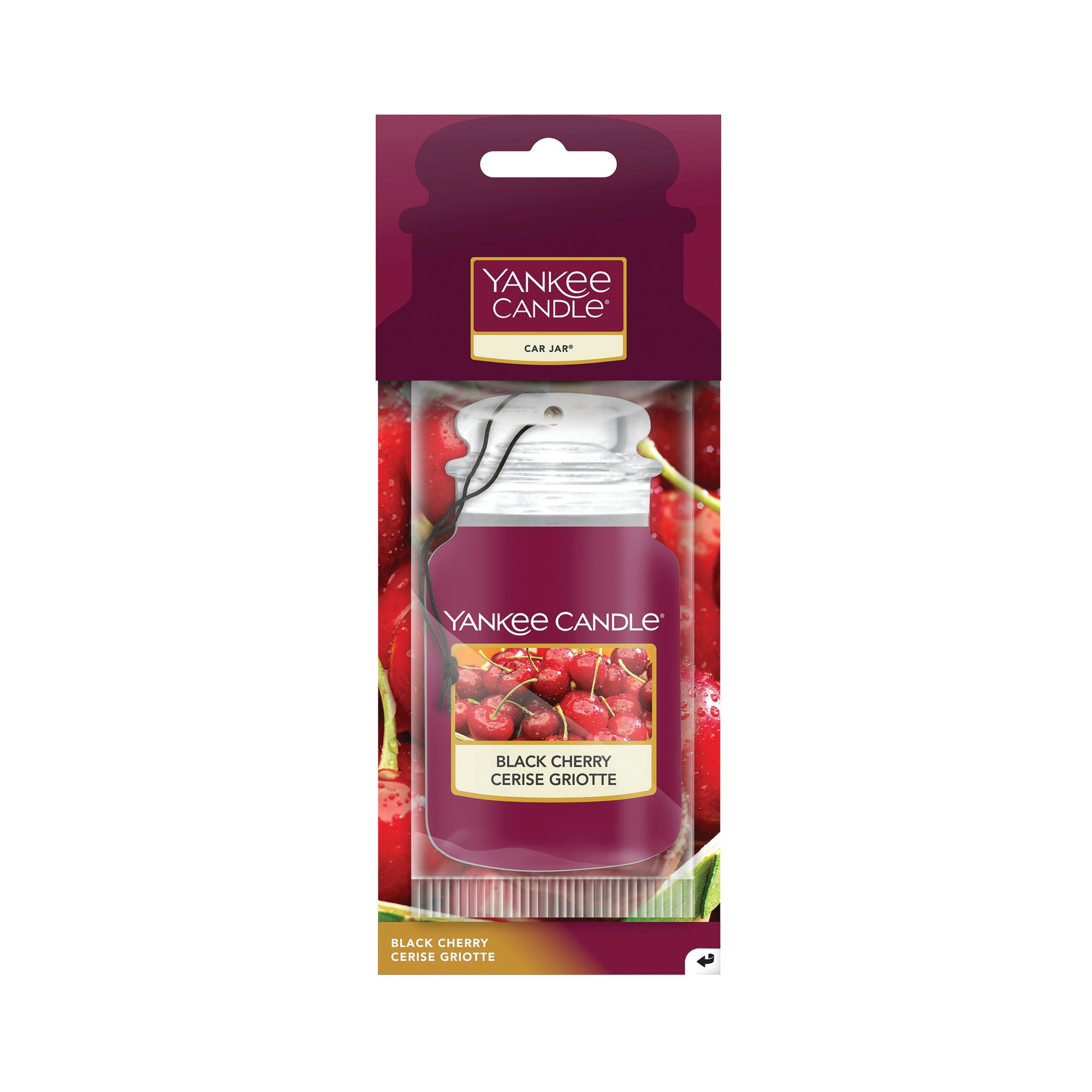 Yankee Candle Car Jar Scented Air Freshener Black Cherry 1133672E