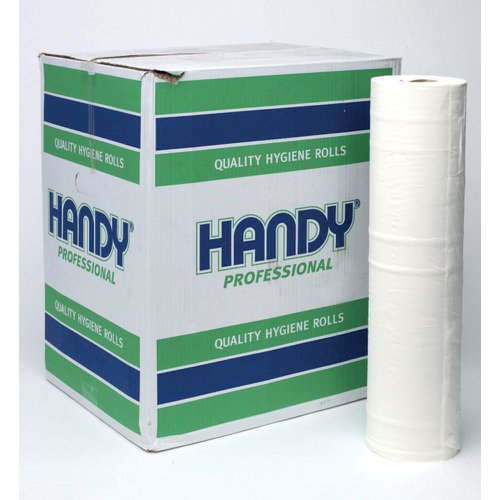 5 Star Facilities Hygiene Couch Rolls. 1-Ply 500mm wide white quality paper rolls. For general wiping and for use in a variety of environments where high levels of hygiene are necessary.