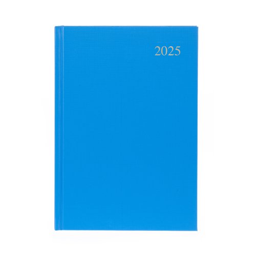 5 Star 2025 A4 Week To View Diary Blue