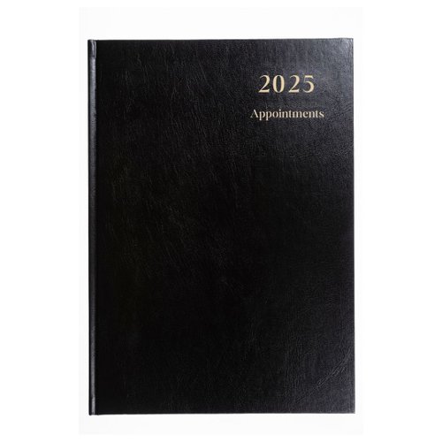 5 Star Office day to page appointment diary is ideal for an office environment with its A4 size and professional design. It also features 70gsm white paper and a ribbon marker to help aid organisation. Professional quality at an affordable price.