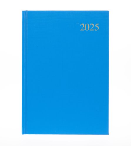 5 Star 2025 A5 Week To View Diary Blue