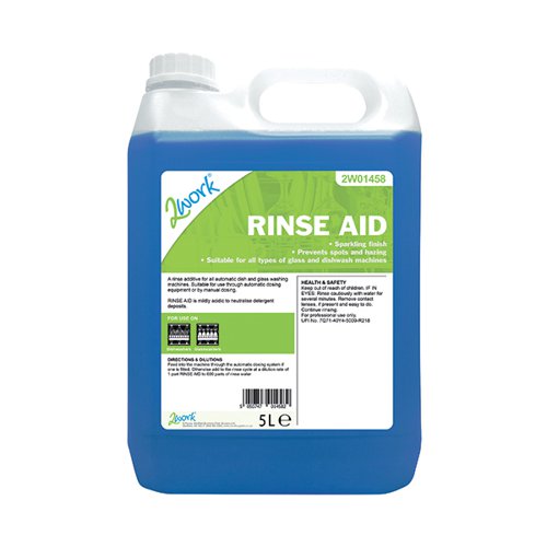 2Work Concentrated Rinse Aid Additive 5 Litre Bulk Bottle 2W01458 2W01458