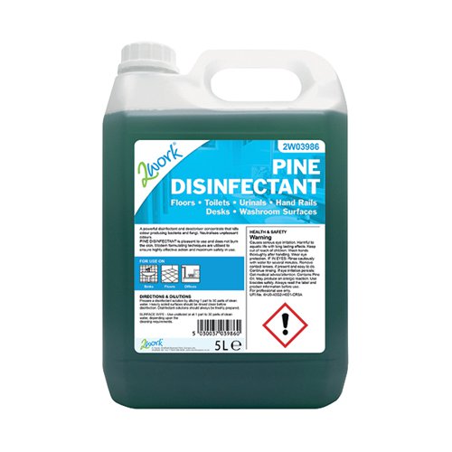 2Work Disinfectant and Deodoriser Fresh Pine 5 Litre Bulk Bottle 2W03986 2W03986 Buy online at Office 5Star or contact us Tel 01594 810081 for assistance