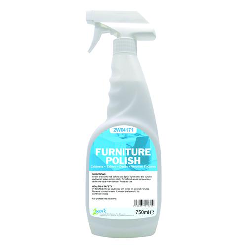 2Work Furniture Polish 750ml Trigger Spray 603