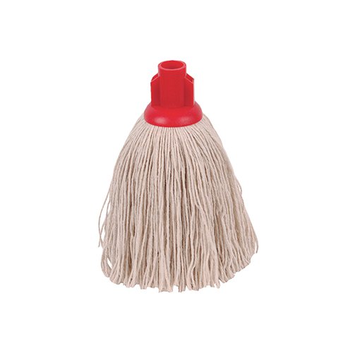 2Work Twine Rough Socket Mop 12oz Red (Pack of 10) 101851R Brooms, Mops & Buckets 2W04291