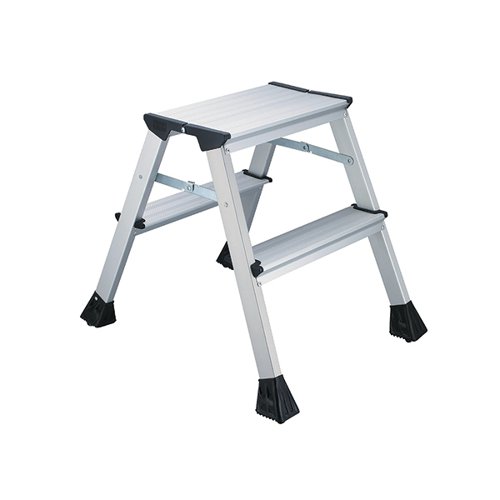 2Work Mini Folding Ladder 2-Step Metal 460mm 2W05001