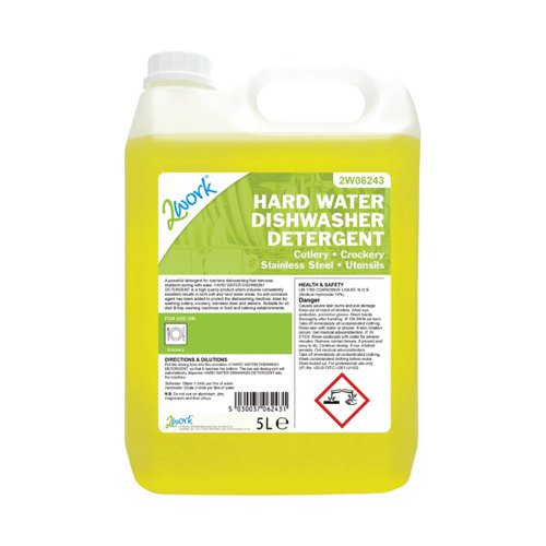 2Work Hard Water Dishwasher Detergent 5 Litre 2W06243