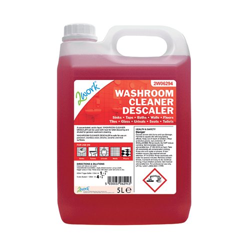 2Work Washroom Cleaner and Descaler 5 Litre 2W06294 2W06294 Buy online at Office 5Star or contact us Tel 01594 810081 for assistance