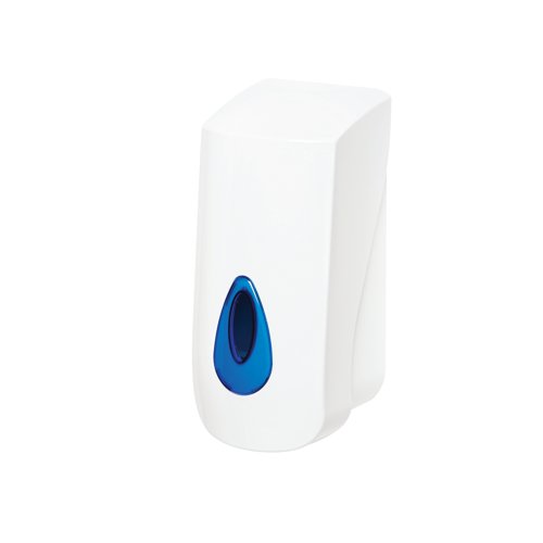 2W07707 | This wall mounted hand soap dispenser provides an easy and economical way of ensuring that busy washrooms have hygienic access to soap. The simple pump action releases an appropriate amount of liquid soap from the dispenser with every use. This soap dispenser is suitable for most soaps and lotions and has a window at the front so you can check the soap levels. The pump can be removed and replaced with a foam or spray pump if required, making this unit highly versatile.