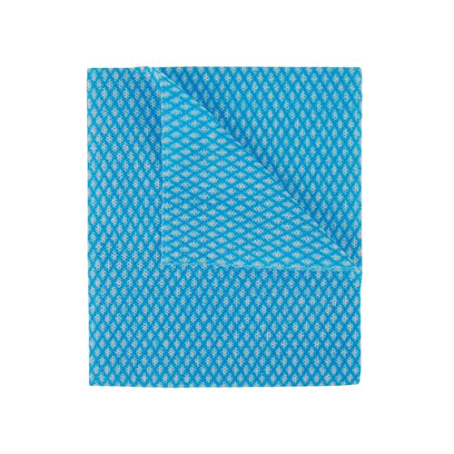 2Work Economy Cloth 420x350mm Blue (Pack of 50) 2W08168