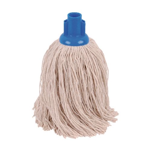 2Work 14oz Twine Rough Socket Mop Blue (Pack of 10) PJTB1410I