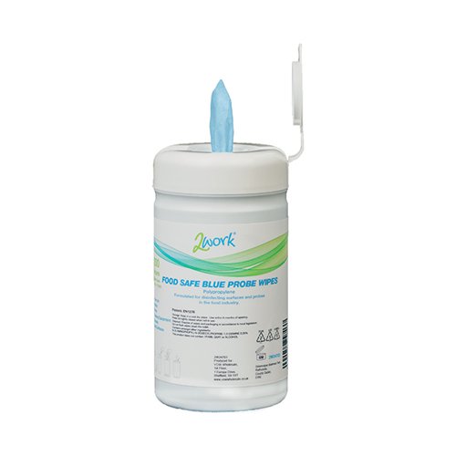 2Work Probe Wipes Antibacterial 120x130mm Tub (Pack of 200) 2W24703
