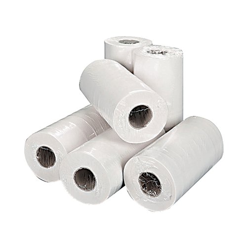 Pack of 1 White Readi 2 Ply Paper Wiper Roll 250mm x 40m 