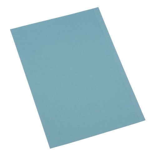 5 Star Office Square Cut Folder Recycled 180gsm Foolscap Blue (Pack of 100)