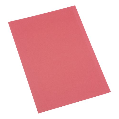 5 Star Office Square Cut Folder Recycled 180gsm Foolscap Red (Pack of 100)