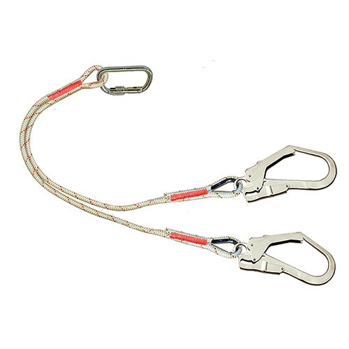 Our 3M Protecta rope connecting lanyards are an ideal solution for the connecting element in a restraint system. Made from polyamide braided rope with safety stitching. Rope diameter 10.5mm. Use a 3M Protecta Rope Restraint Lanyard as part of a restraint system to prevent the user from moving into an area where they may be exposed to a fall, Sewn terminations with heat shrink tube protection provide greater durability and long product service life, Twin Leg (Y-Type), Anchor connection type: Snap Hook, Harness connection type: Snap Hook, Length: 1.30 m EN354:2010 EN365:2004.