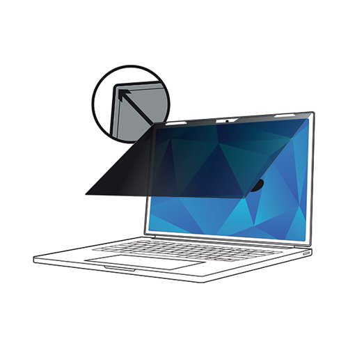 3M Touch Privacy Filter for 14 Inch Full Screen Laptop with COMPLYFlip Attach 16:10 PF140W1E