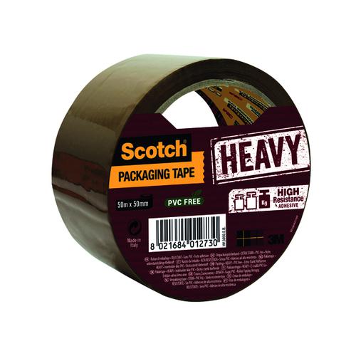 Scotch Packaging Tape Heavy 50mmx50m Brown HV.5050.S.B