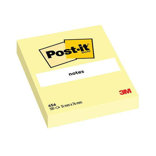 Post-it Notes 51x76mm Canary Yellow (Pack of 12) 656Y